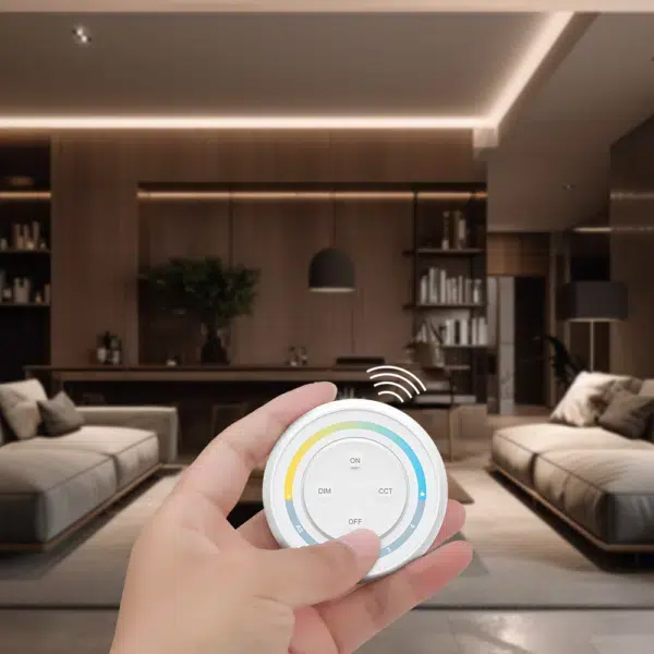 S1W+ 4-Zone Round CCT RF Wireless Remote LED Controller S1W+ 4-Zone Round CCT RF Wireless Remote LED Controller